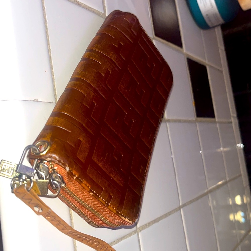 Brown Baguette Nappa Leather Continental replica